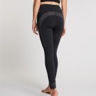 Achterkant colorblock yoga legging met zwart en grijs