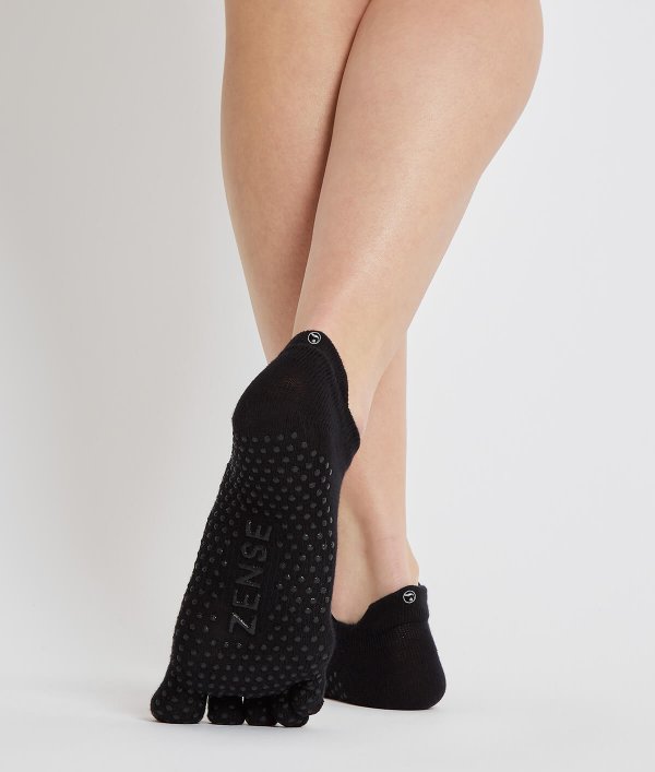 Zwarte yoga sokken met antislip